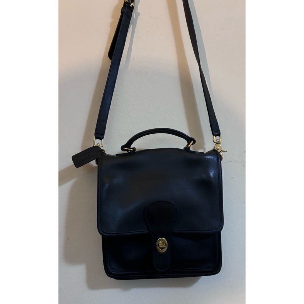 Vintage Coach  RETRO Classic Willis Station Messenger Crossbody Bag Made in USA - Picture 3 of 12
